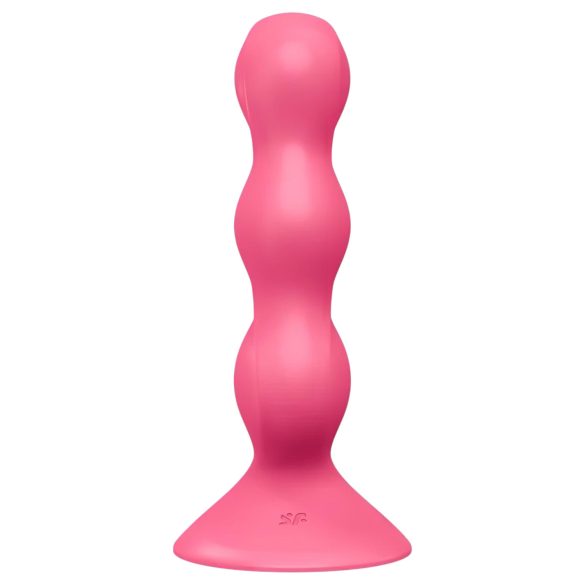 Satisfyer Triple Ball-R - wibrujące kulki analne - perełki - silikon - różowy