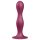 Satisfyer Double Ball-R - dildo z przyssawką - wagowy - czerwony