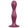 Satisfyer Double Ball-R - dildo z przyssawką - wagowy - czerwony