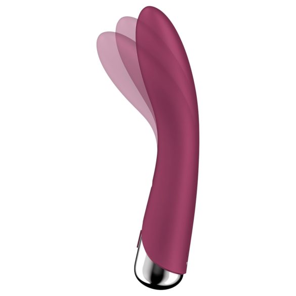 Satisfyer - wibrator do punktu G z obrotową głowicą - czerwony