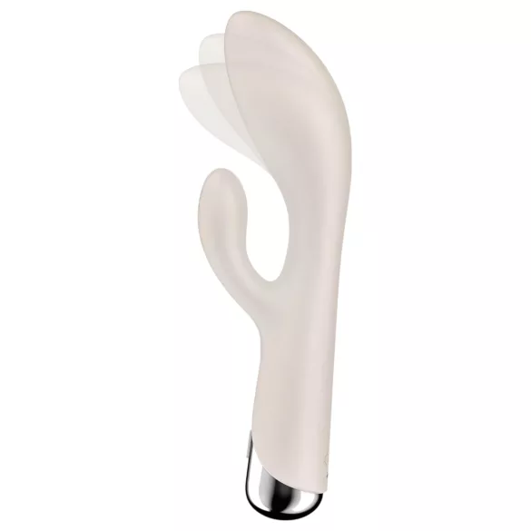 Satisfyer Spinning Rabbit 1 - wibrator króliczek z obrotową łechtaczką - beżowy