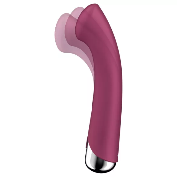 Satisfyer Spinning G-Spot 1 - wibrator do punktu G z obrotową głowicą - czerwony