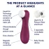 Satisfyer Pro 2 Gen3 - sterowany aplikacją stymulator łechtaczki z falami powietrza (czerwony)
