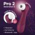 Satisfyer Pro 2 Gen3 - inteligentny masażer łechtaczki z falą (czerwony)