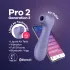 Satisfyer Pro 2 Gen3 - sterowany aplikacją stymulator łechtaczki z falami powietrza (fioletowy)