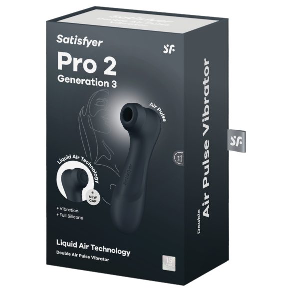 Satisfyer Pro2 Gen3 - stymulator łechtaczki na fale powietrzne - ciemnoszary
