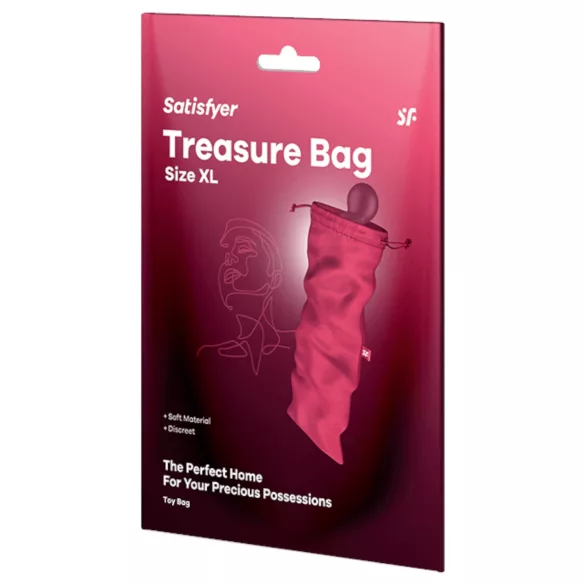 Satisfyer Treasure Bag XL - dyskretna torba do przechowywania zabawek erotycznych (różowa)
