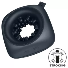   Satisfyer - masturbator wibrujący pierścień - akumulatorowy - czarny