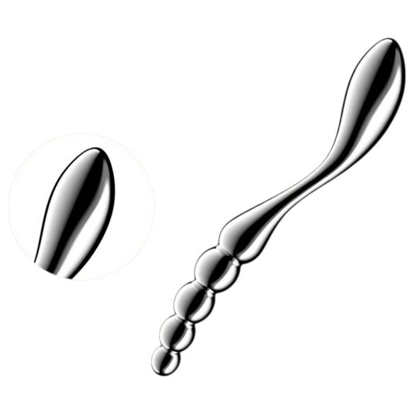 Satisfyer Star Force 1 – kulisty stalowy dildo (srebrny)