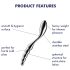 Satisfyer Star Force 1 – kulisty stalowy dildo (srebrny)