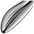 Satisfyer Pure Gravity 1 – prążkowany stalowy dildo (srebrny)