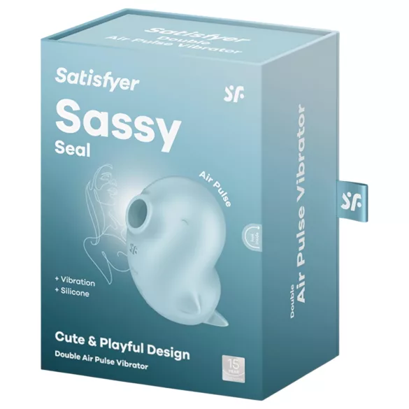 Satisfyer Sassy Seal - stymulator łechtaczki na fale powietrzne - turkusowy