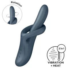   Satisfyer Heat Flex 4 - wibrator z podgrzewaną łechtaczkową wypustką (szary)