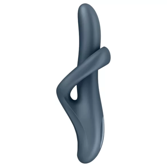 Satisfyer Heat Flex 4 - wibrator z ogrzewaniem i stymulatorem łechtaczki - szary