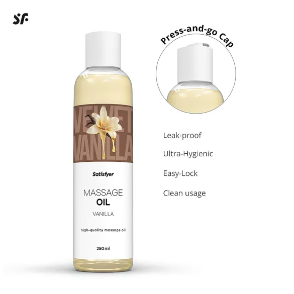Satisfyer - olejek do masażu - wanilia - 250 ml