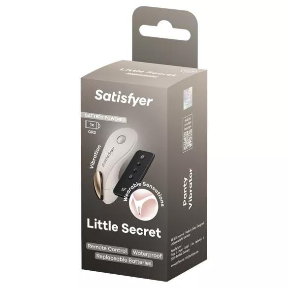 Satisfyer Little Secret - noszony w majtkach wibrator (biały)
