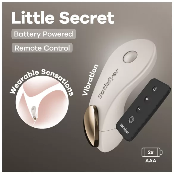 Satisfyer Little Secret - noszony w majtkach wibrator (biały)