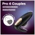 Satisfyer Pro 4 Couples - wibrator dla par z falami powietrza - czarny