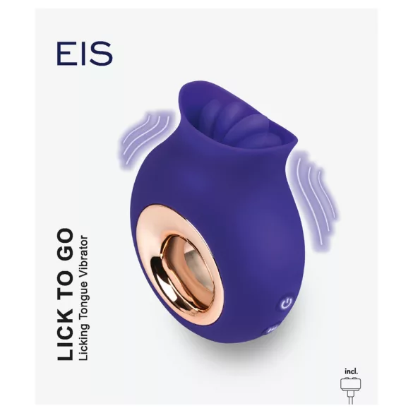EIS - wibrator do lizania - silikon, fioletowy