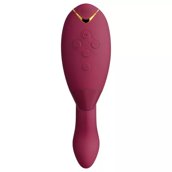 Womanizer Duo 2 - wibrator 2w1 do punktu G i łechtaczki - czerwony