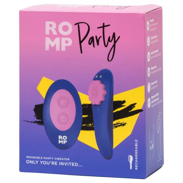ROMP Party - wibrator do majtek z pilotem - fioletowy