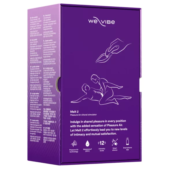 We-Vibe Melt 2 - sterowany aplikacją stymulator łechtaczki z falami powietrza (fioletowy)
