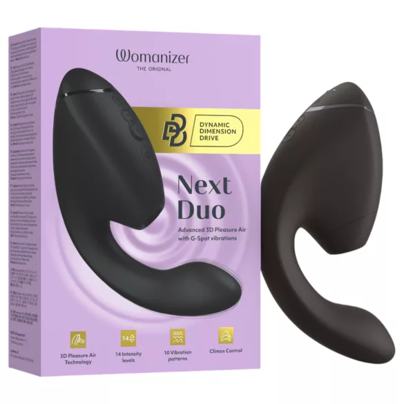 Womanizer Next Duo - wibrator 2w1 punktu G (czarny)