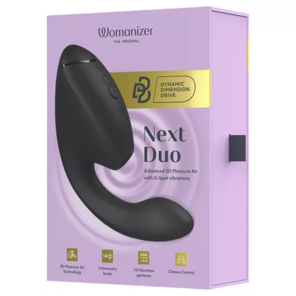 Womanizer Next Duo - wibrator 2w1 punktu G (czarny)