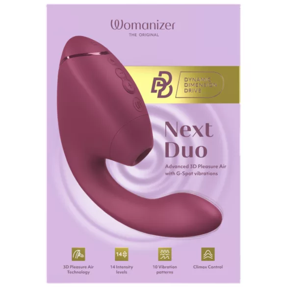 Womanizer Next Duo - wibrator 2w1 do punktu G (różowy)