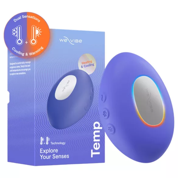 We-Vibe Temp - chłodząco-rozgrzewający wibrator do łechtaczki (niebieski)
