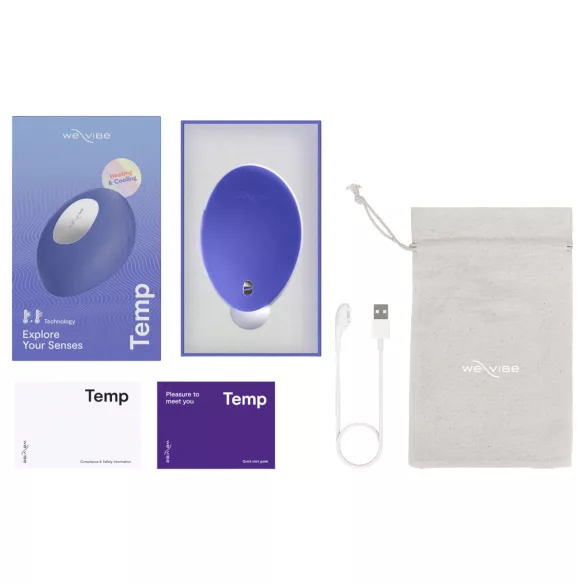 We-Vibe Temp - chłodząco-rozgrzewający wibrator do łechtaczki (niebieski)
