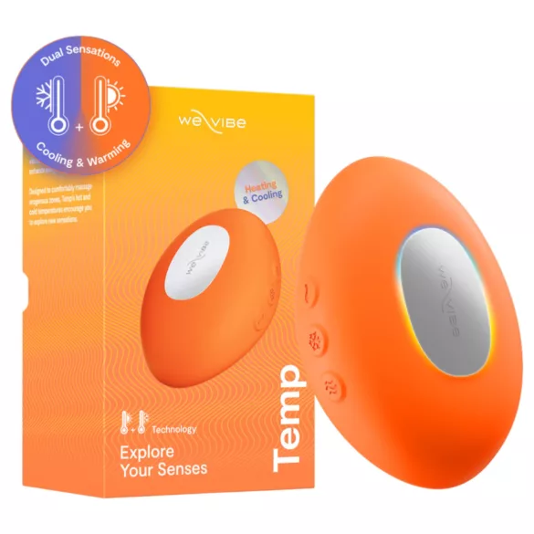 We-Vibe Temp - chłodząco‑rozgrzewający wibrator do stymulacji łechtaczki (pomarańczowy)