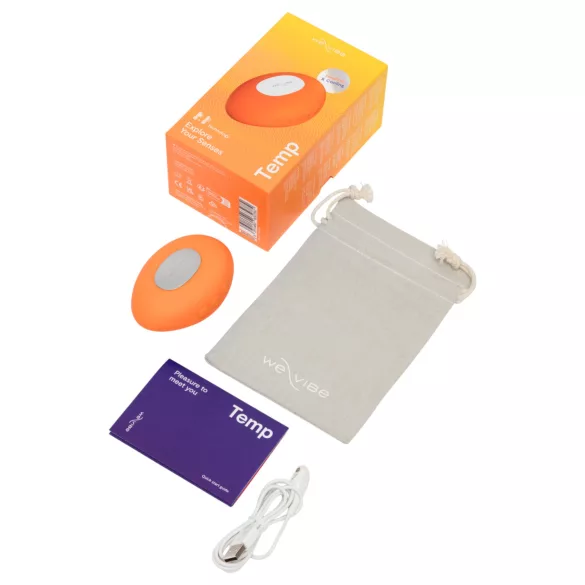 We-Vibe Temp - chłodząco‑rozgrzewający wibrator do stymulacji łechtaczki (pomarańczowy)