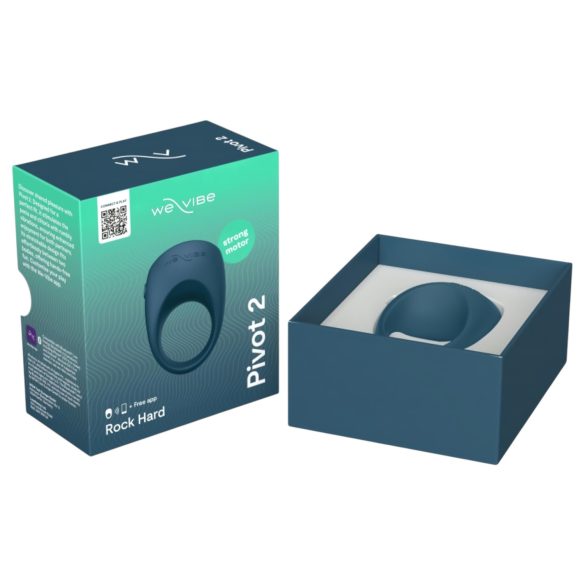 We-Vibe Pivot 2 - inteligentny wibrujący pierścień erekcyjny (niebieski)
