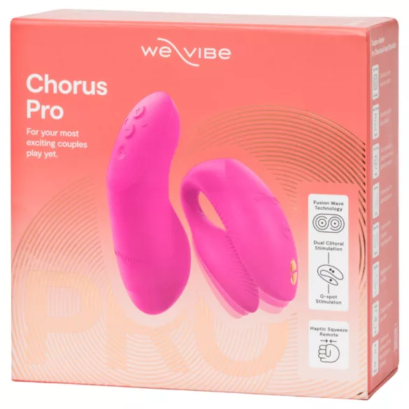 We-Vibe Chorus Pro - wibrator dla par sterowany aplikacją i pilotem (różowy)