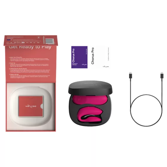 We-Vibe Chorus Pro - wibrator dla par sterowany aplikacją i pilotem (różowy)