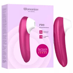   Womanizer Pro - stymulator łechtaczki na fale powietrzne (różowy)