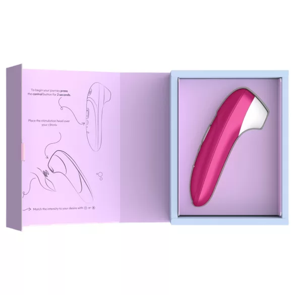Womanizer Pro - stymulator łechtaczki na fale powietrzne (różowy)