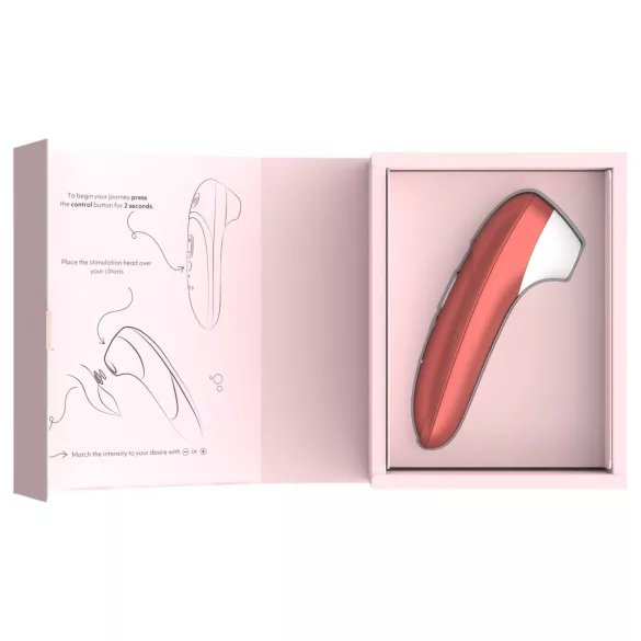 Womanizer Pro - stymulator łechtaczki z falami powietrza (czerwony)