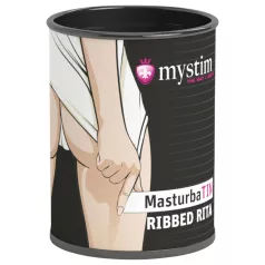   Mystim MasturbaTIN Ribbed Rita - masturbator z wypustkami - biały