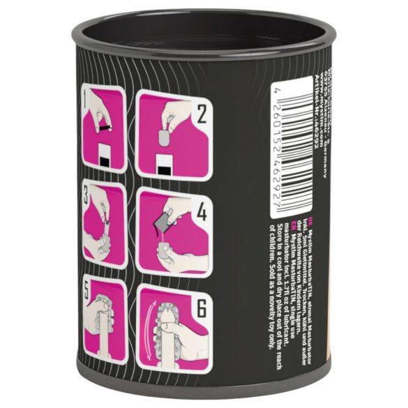 Mystim - masturbator dla mężczyzn - żebrowany - biały