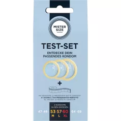   Mister Size Zestaw Testowy - pakiet próbny prezerwatyw z miarką (3 szt.)