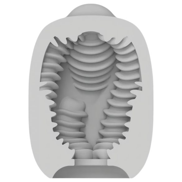 VIBEGGS Twisty Tongues - jajko wibrujące masturbator - biały