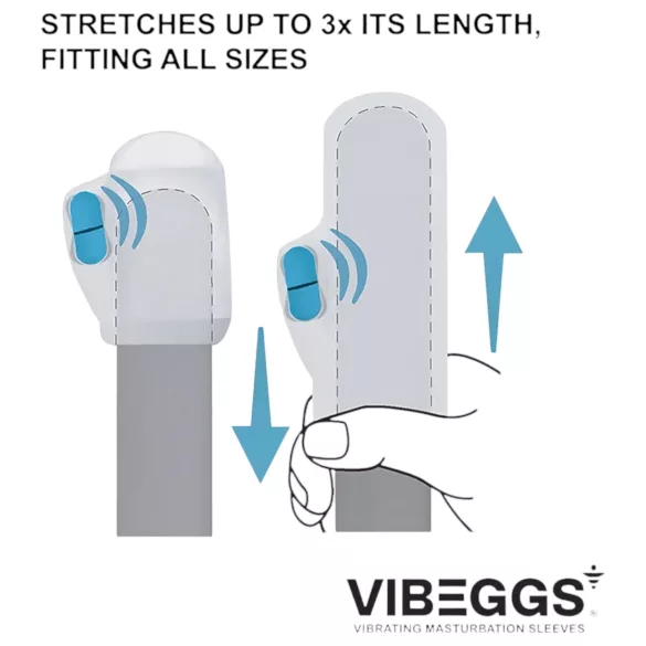 VIBEGGS Blow Misty - wibrujące jajeczko masturbator (białe)