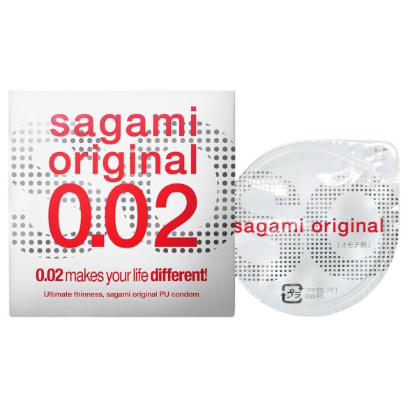 Sagami Original 0,02 - prezerwatywa - ultracienka - 55mm (1 sztuka)