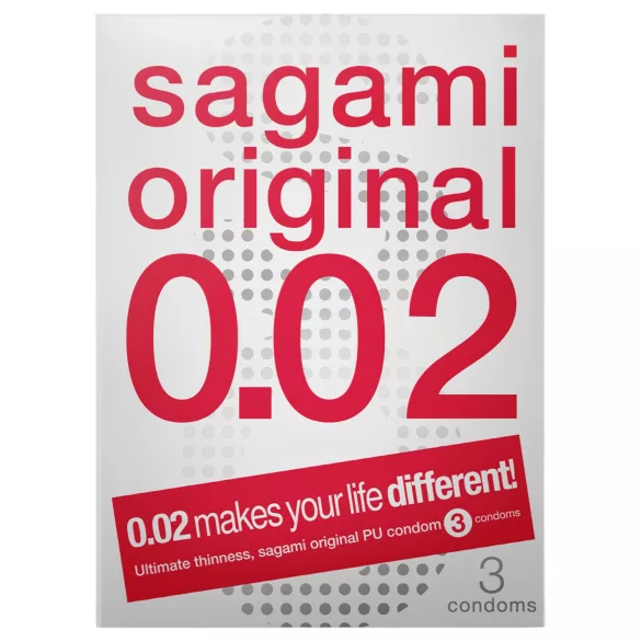 Sagami Original 0.02 - prezerwatywy - ultracienkie - 55mm 3 sztuki