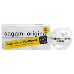 Sagami Original 0.02 L - prezerwatywy - 58mm - 6 sztuk