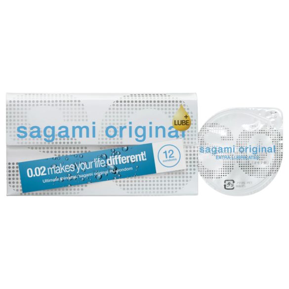 Sagami Original - prezerwatywy extra nawilżane - 55mm (12szt.)