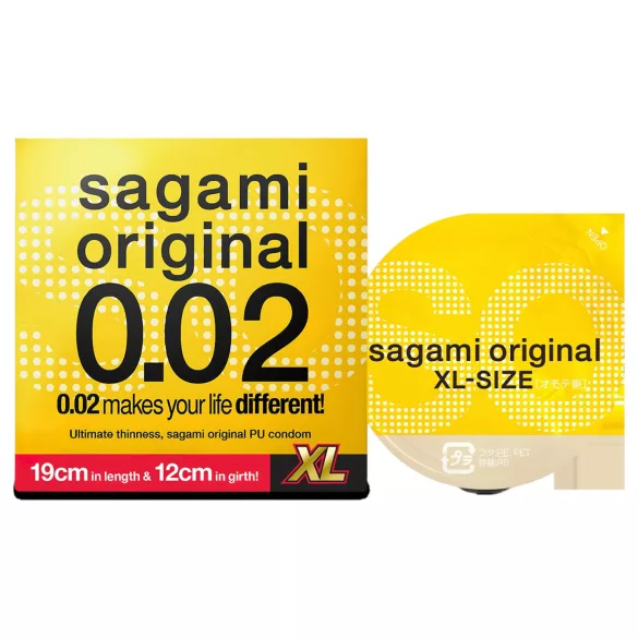 Sagami Original 0,02 XL - prezerwatywa - ultracienka - 61mm