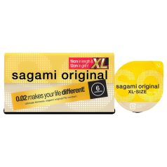   Sagami Original 0,02 XL - prezerwatywy - extra cienkie 61mm - 6 sztuk
